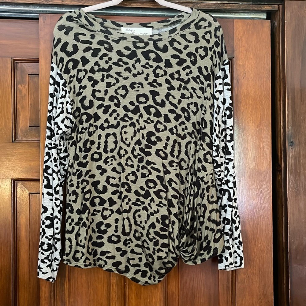 Vintage Havana Leopard print blouse.